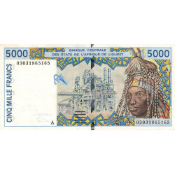 Côte d'Ivoire - Pick 113Am - 5'000 francs - 2003 - Etat : SUP