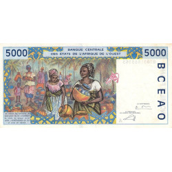 Côte d'Ivoire - Pick 113Am - 5'000 francs - 2003 - Etat : SUP