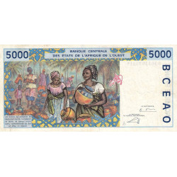 Côte d'Ivoire - Pick 113Am - 5'000 francs - 2003 - Etat : TTB