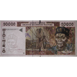 Côte d'Ivoire - Pick 114Aa - 10'000 francs - 1992 - Etat : TTB+