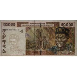 Côte d'Ivoire - Pick 114Ah - 10'000 francs - 1999 - Etat : TTB+