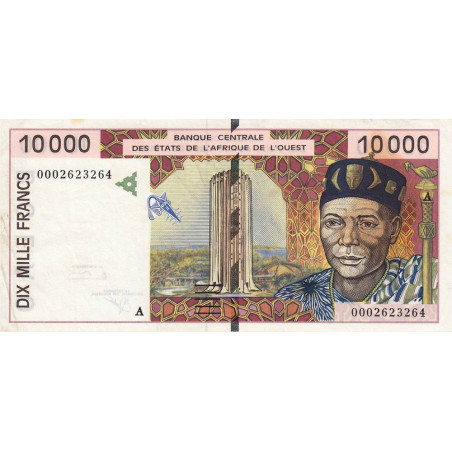 Côte d'Ivoire - Pick 114Ai - 10'000 francs - 2000 - Etat : TTB-