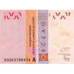 Côte d'Ivoire - Pick 115Aa - 1'000 francs - 2003 - Etat : TTB