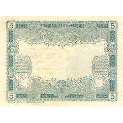 Djibouti - Pick 1 spécimen - 5 francs - 1901 - Etat : SUP+