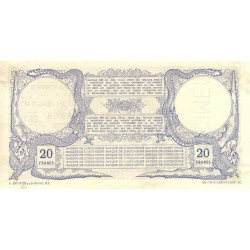 Djibouti - Pick 2 spécimen - 20 francs - 04/05/1910 - Etat : SUP+