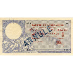 Djibouti - Pick 4B annulé - 20 francs - 1921 - Etat : TTB+