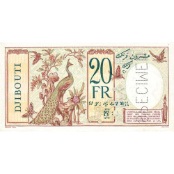 Djibouti - Pick 7as - 20 francs - Série 0.00 - 1936 - Spécimen - Etat : pr.NEUF