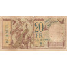Djibouti - Pick 7b - 20 francs - Série W.16 - 1937 - Etat : TB