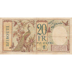 Djibouti - Pick 7b - 20 francs - Série R.18 - 1937 - Etat : TB+