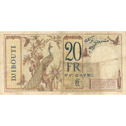 Djibouti - Pick 7b - 20 francs - Série R.19 - 1937 - Etat : TB