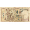 Djibouti - Pick 7b - 20 francs - Série R.19 - 1937 - Etat : TB