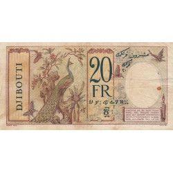Djibouti - Pick 7b - 20 francs - Série R.19 - 1937 - Etat : TB+