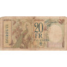 Djibouti - Pick 7A - 20 francs - Série A.23 - 1941 - Etat : TB-