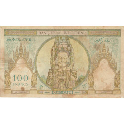 Djibouti - Pick 8 - 100 francs - Série U.6 - 1931 - Etat : TB