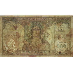 Djibouti - Pick 8 - 100 francs - Série U.6 - 1931 - Etat : TB