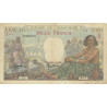 Djibouti - Pick 10 - 1'000 francs - Série Y.1 - 1938 - Etat : TTB-