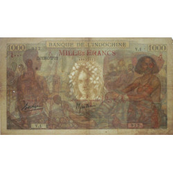 Djibouti - Pick 10 - 1'000 francs - Série Y.1 - 1938 - Etat : TTB-