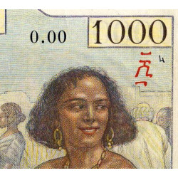 Djibouti - Pick 10s - 1'000 francs - Série 0.00 - 1938 - Spécimen - Etat : SUP