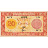 Djibouti - Pick 15 - 20 francs - 1944 - Etat : SUP
