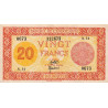 Djibouti - Pick 15 - 20 francs - Série A.14 - 1944 - Etat : SUP
