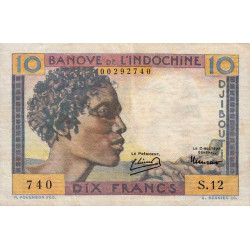 Djibouti - Pick 19 - 10 francs - 1946 - Etat : TTB