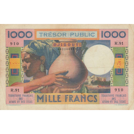 Djibouti - Pick 32 - 1'000 francs - 1974 - Etat : TTB-