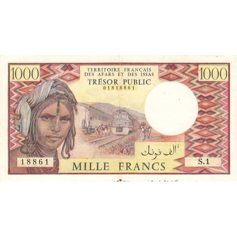 Djibouti - Pick 34 - 1'000 francs - 1975 - Etat : TTB