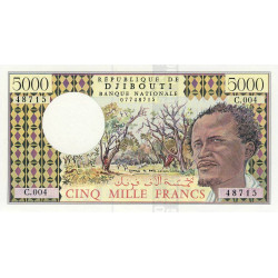 Djibouti - Pick 38d - 5'000 francs - Série C.004 - 1995 - Etat : NEUF