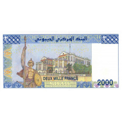 Djibouti - Pick 43_1 - 2'000 francs - Série H.002 - 2008 - Etat : NEUF