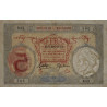 Djibouti - Pick 6b_2 - 5 francs - Série B.62 - 1937 - Etat : TTB