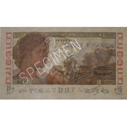 Djibouti - Pick 19A spécimen - 10 francs - 1946 - Etat : SPL