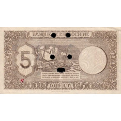 Djibouti - Pick 14 spécimen - 5 francs - 1944 - Etat : SUP
