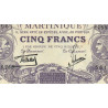 Martinique - Pick 6_2 - 5 francs - Série S.268 - 1934 - Etat : SUP