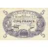 Martinique - Pick 6_2 - 5 francs - Série S.286 - 1934 - Etat : SUP