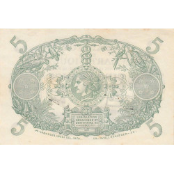 Martinique - Pick 6_2 - 5 francs - Série S.286 - 1934 - Etat : SUP
