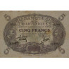 Martinique - Pick 6_2 - 5 francs - Série S.286 - 1934 - Etat : SUP