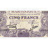 Martinique - Pick 6_2 - 5 francs - Série S.268 - 1934 - Etat : SUP