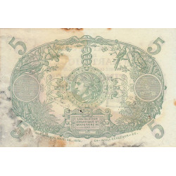 Martinique - Pick 6_2 - 5 francs - Série P.288 - 1934 - Etat : TB