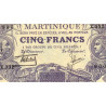 Martinique - Pick 6_2 - 5 francs - Série X.302 - 1934 - Etat : SUP