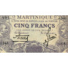 Martinique - Pick 6_2 - 5 francs - Série J.346 - 1934 - Etat : TB