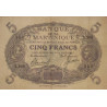 Martinique - Pick 6_3 - 5 francs - Série L.369 - 1945 - Etat : SUP