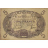 Martinique - Pick 6_3 - 5 francs - Série H.383 - 1945 - Etat : SUP