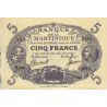 Martinique - Pick 6_3 - 5 francs - Série H.383 - 1945 - Etat : SUP