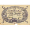 Martinique - Pick 6_3 - 5 francs - Série V.414 - 1945 - Etat : TB-
