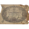 Martinique - Pick 6_3 - 5 francs - Série H.415 - 1945 - Etat : AB-