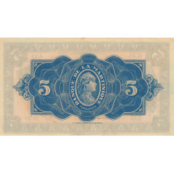 Martinique - Pick 16-1 - 5 francs - 1942 - Etat : SPL