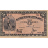 Martinique - Pick 16-1 - 5 francs - 1942 - Etat : TB+