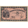 Martinique - Pick 16-1 - 5 francs - 1942 - Etat : TTB