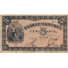 Martinique - Pick 16-2b - 5 francs - 1944 - Etat : TB-