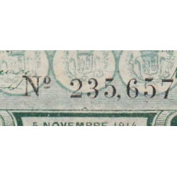 Agen - Pirot 2-1b - 50 centimes - 05/11/1914 - Etat : TTB+